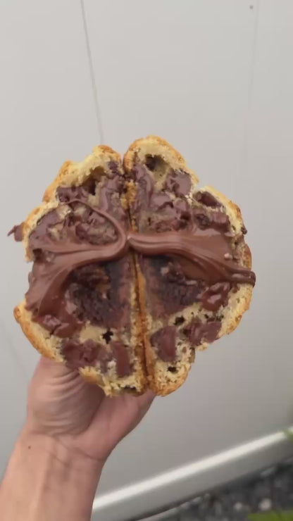 Galleta de chocolate y brownie